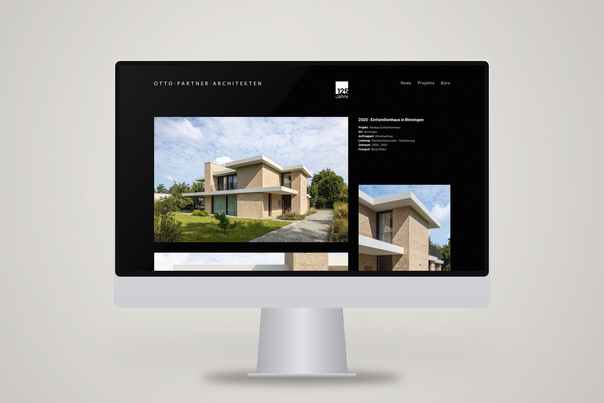 Baukultur seit 1901 – Webdesign & UI/UX für Otto + Partner Architekten AG